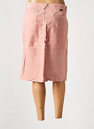 Jupe mi-longue stretch rose 55 DSL femme