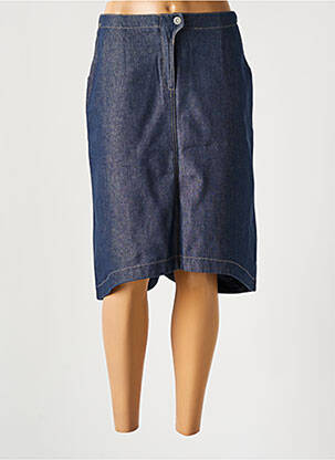 Jupe mi-longue taille normale bleu FREEDOM EPURE femme