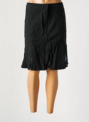 Jupe mi-longue taille normale noir LADY SOUL femme