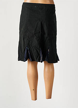 Jupe mi-longue taille normale noir LADY SOUL femme