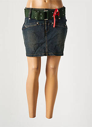 Jupe courte poches bleu NEW LONDON femme