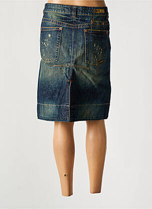 Jupe mi-longue stretch bleu RWD femme
