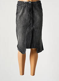 Jupe mi-longue coupe droite noir SCHOOL RAG femme