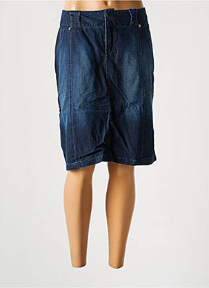 Jupe mi-longue stretch bleu TEDDY SMITH femme