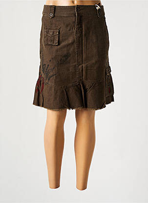 Jupe courte marron TEDDY SMITH femme