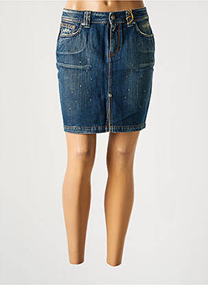 Jupe courte poches bleu TEDDY SMITH femme