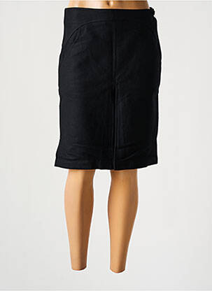 Jupe mi-longue taille à pinces noir TIM BARGEOT femme