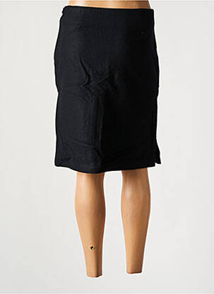 Jupe mi-longue taille à pinces noir TIM BARGEOT femme