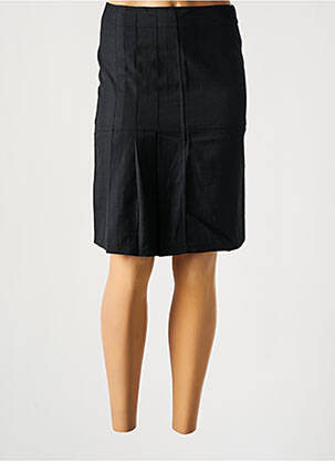 Jupe mi-longue coupe droite noir TIM BARGEOT femme