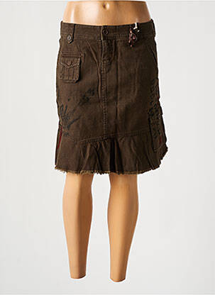 Jupe courte marron TEDDY SMITH femme