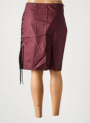 Jupe mi-longue stretch rouge TORN femme