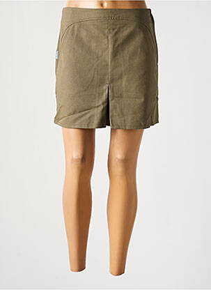 Jupe courte poches vert TIM BARGEOT femme