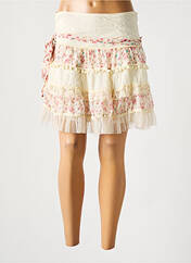 Jupe courte beige YUMI pour femme seconde vue