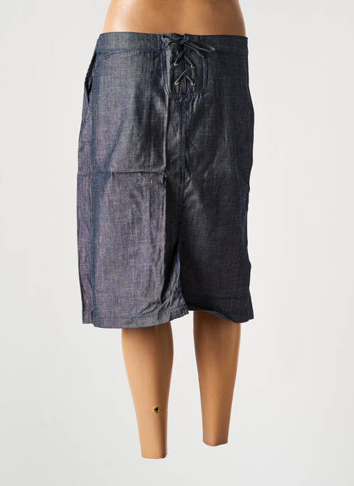 Jupe mi-longue stretch bleu TEDDY SMITH femme
