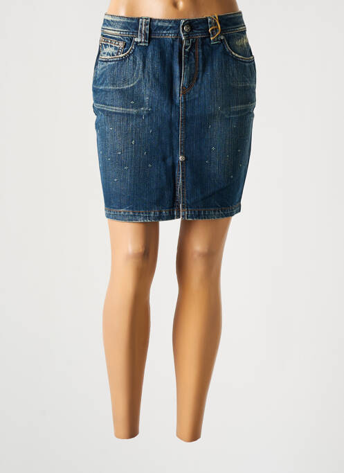 Jupe courte poches bleu TEDDY SMITH femme