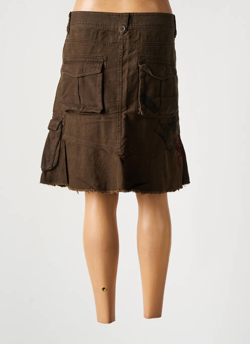 Jupe courte marron TEDDY SMITH pour femme