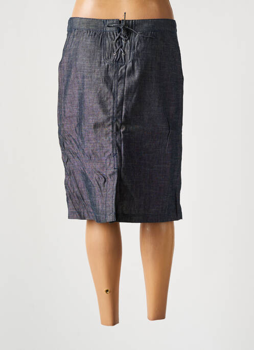 Jupe mi-longue bleu TEDDY SMITH pour femme