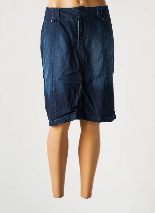 Jupe mi-longue bleu TEDDY SMITH pour femme