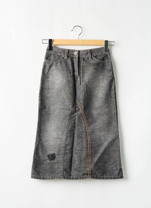 Jupe mi-longue gris TEDDY SMITH femme