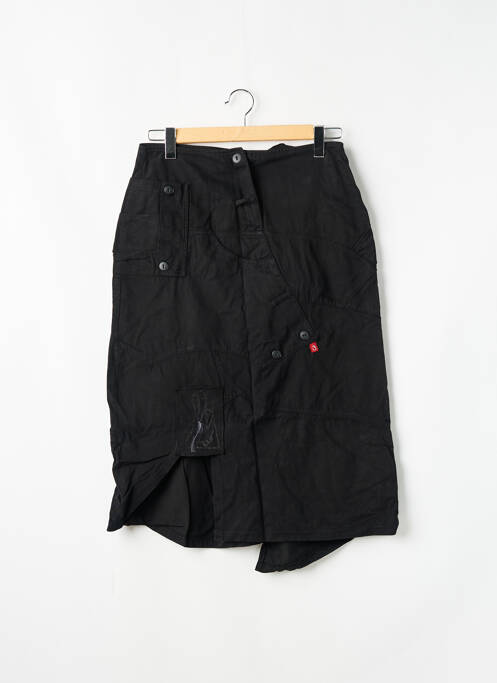 Jupe mi-longue noir BE YOU K pour femme