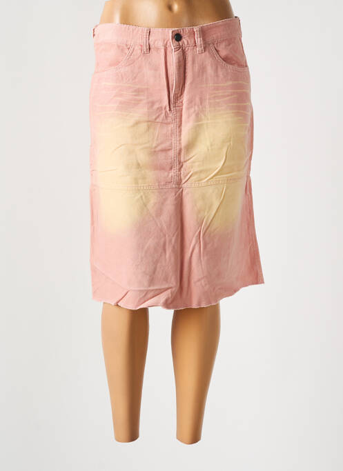 Jupe mi-longue rose 55 DSL pour femme