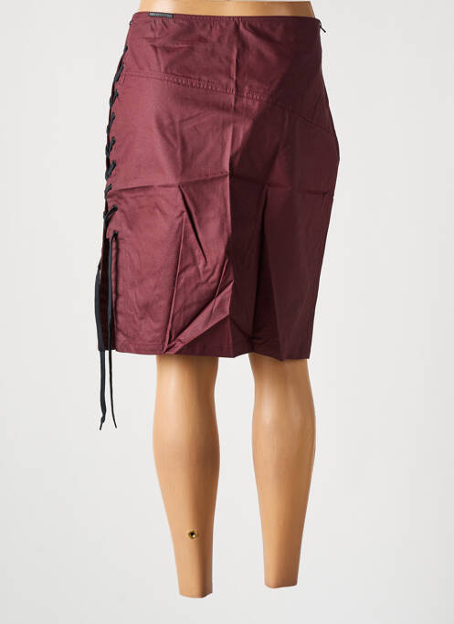 Jupe mi-longue rouge TORN pour femme