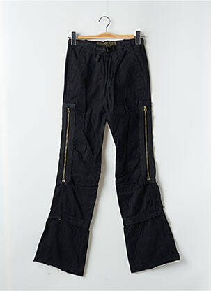 Pantalon cargo poches taille normale noir FREEMAN T.PORTER femme
