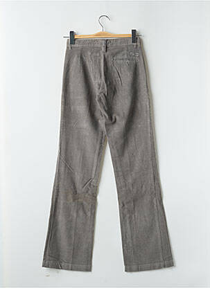 Pantalon droit fermeture zippée sous rabat boutonné taille normale gris FREEMAN T.PORTER femme