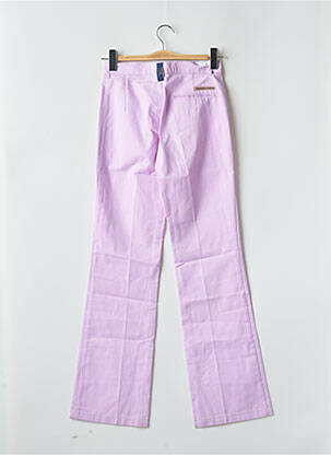Pantalon flare taille à pinces taille haute violet FREEMAN T.PORTER femme