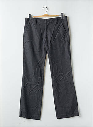 Pantalon droit tissage popeline taille normale gris FREEMAN T.PORTER femme