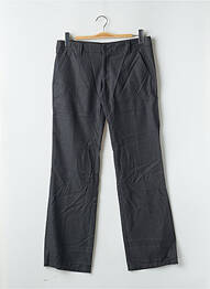 Pantalon droit tissage popeline taille normale gris FREEMAN T.PORTER femme