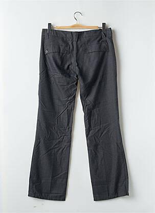Pantalon droit tissage popeline taille normale gris FREEMAN T.PORTER femme