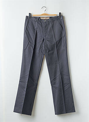Pantalon droit fermeture zippée sous rabat boutonné taille normale gris FREEMAN T.PORTER femme