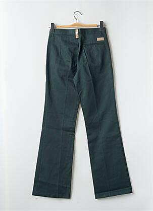 Pantalon droit fermeture zippée sous rabat boutonné taille normale vert FREEMAN T.PORTER femme