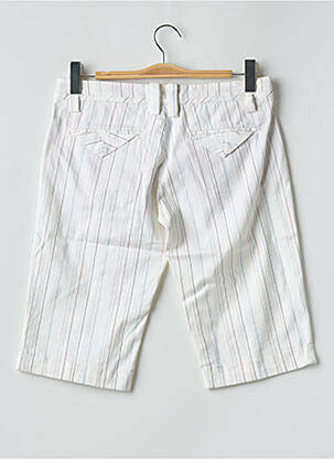 Bermuda taille à pinces taille normale blanc FREEMAN T.PORTER femme
