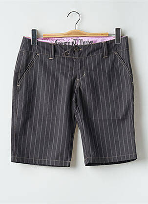 Bermuda coupe droite taille normale gris FREEMAN T.PORTER femme