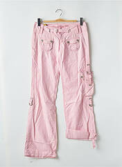 Pantalon cargo rose FREEMAN T.PORTER pour femme seconde vue
