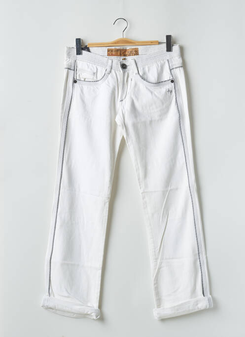 Jeans coupe droite blanc FREEMAN T.PORTER pour femme
