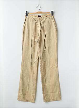 Pantalon chino tissage popeline taille normale beige CIMARRON femme