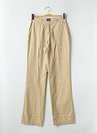 Pantalon chino tissage popeline taille normale beige CIMARRON femme
