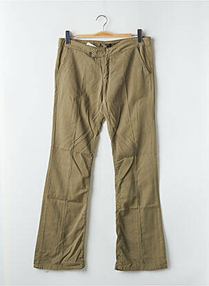 Pantalon chino taille basse taille basse vert CIMARRON femme