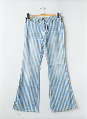 Jean coupe flare stretch taille basse bleu CIMARRON femme