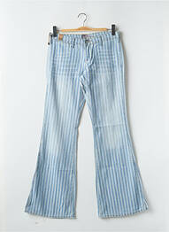 Jean coupe flare stretch taille basse bleu CIMARRON femme