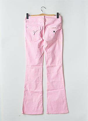 Pantalon flare stretch taille basse rose CIMARRON femme