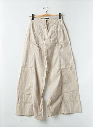 Pantalon flare taille normale taille normale beige RWD femme