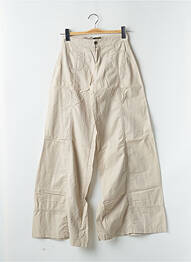 Pantalon flare taille normale taille normale beige RWD femme