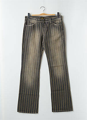 Jeans coupe droite stretch taille basse noir RWD femme