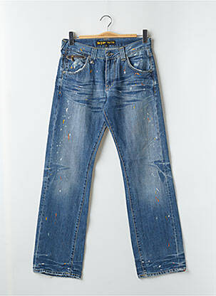 Jeans coupe droite stretch taille normale bleu RWD homme