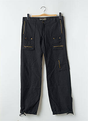 Pantalon cargo tissage popeline noir RWD femme