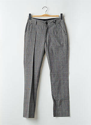 Pantalon chino tissage popeline taille normale gris RWD femme